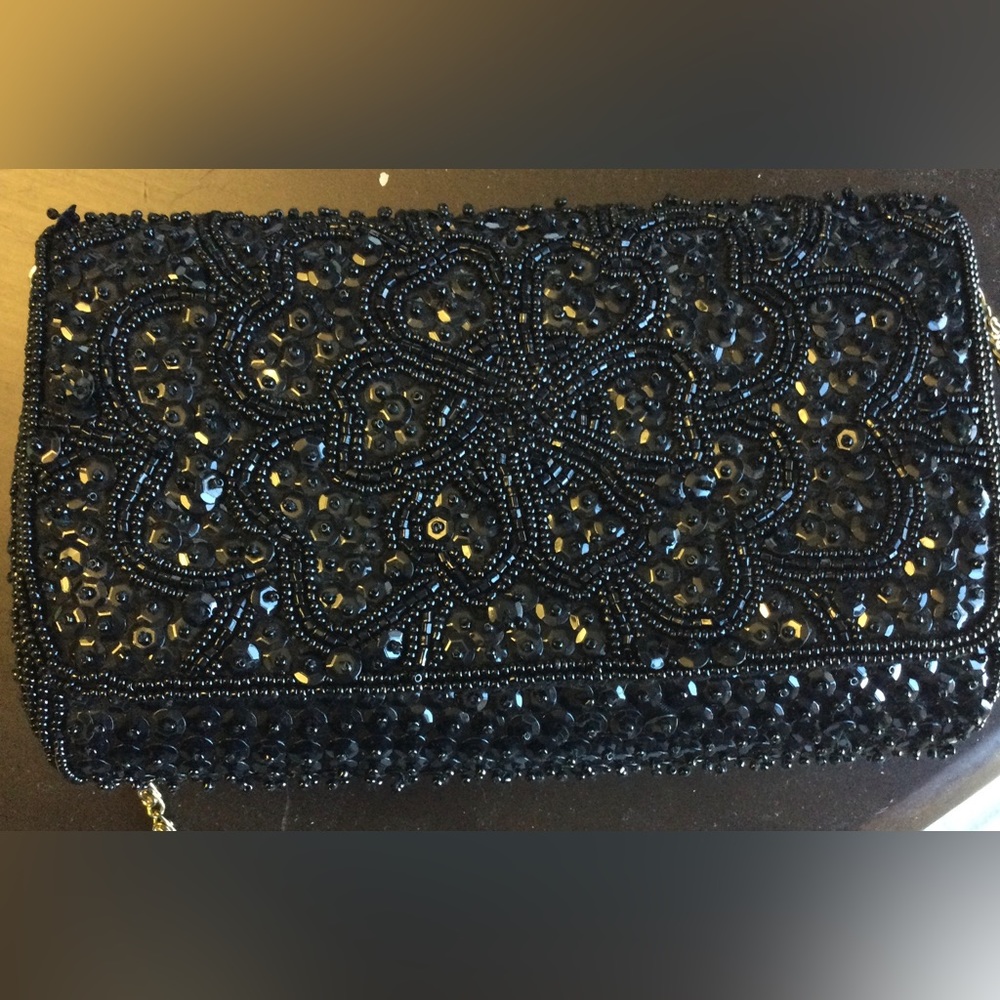 Black Sparkly Party Purse